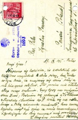 List do ks. Posadzego, z dn. 19.IX.1945